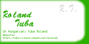 roland tuba business card